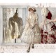 Red Maria Butterfly Shadows Blouse and Underskirt(Reservation/Full Payment Without Shipping)